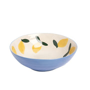 Caroline Gardner Blue Lemons Stoneware Bowl (18cm)