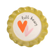 Caroline Gardner Full Heart Layered Hearts Ceramic Plate (21.5cm)