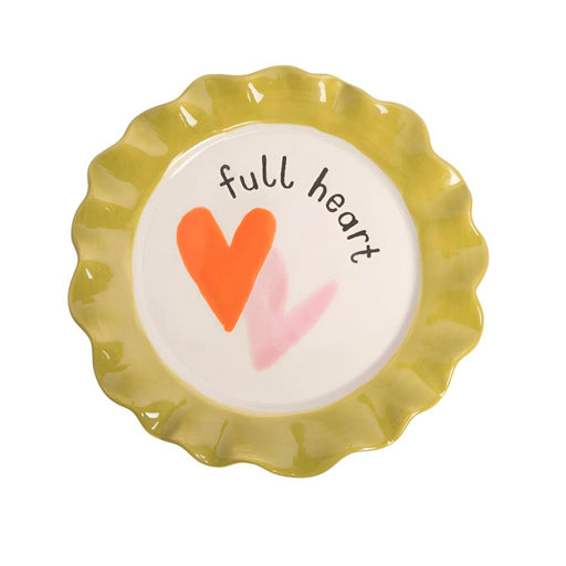 Caroline Gardner Full Heart Layered Hearts Ceramic Plate (21.5cm) - LemonSalt