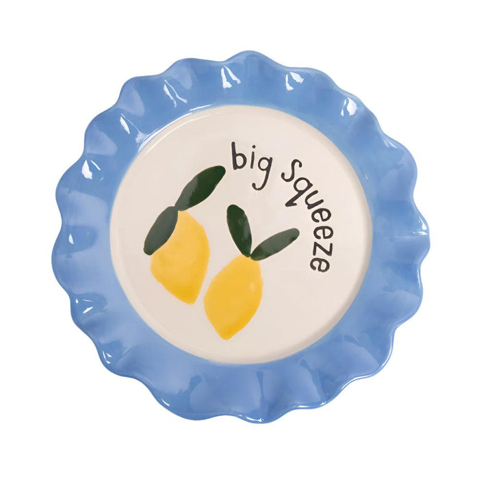 Caroline Gardner Lemons Big Squeeze Ceramic Plate (21.5cm)