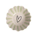 Caroline Gardner Pale Blue Outline Heart Frilly Bowl (16cm) - LemonSalt