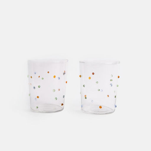 Caroline Gardner Textured Dotty Drinking Glasses (Set of 2) - LemonSalt