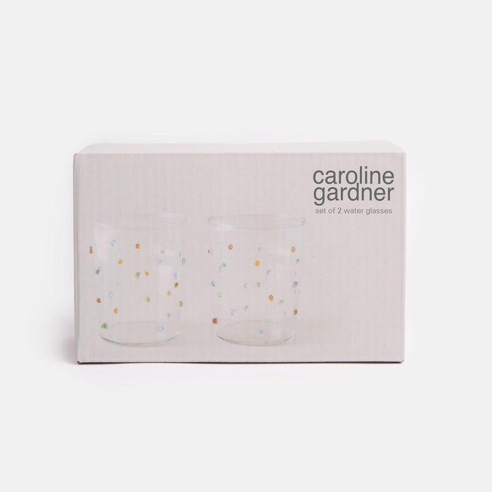 Caroline Gardner Textured Dotty Drinking Glasses (Set of 2) - LemonSalt