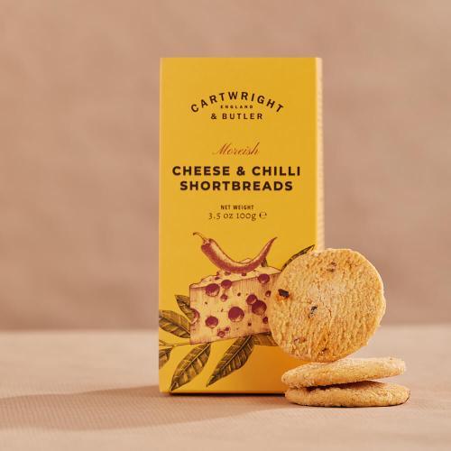 Cartwright & Butler - Cheese & Chilli Shortbreads in Carton (100g) | {{ collection.title }}