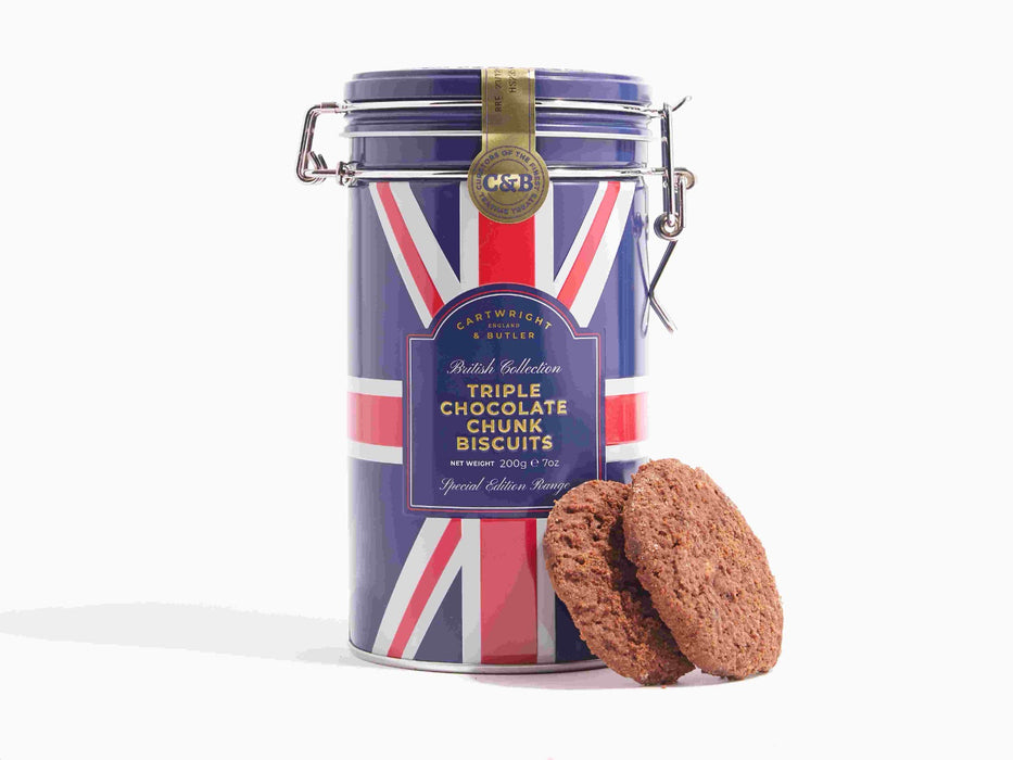 Cartwright & Butler Great British Collection - Triple Chocolate Chunk Biscuits (200g) - LemonSalt