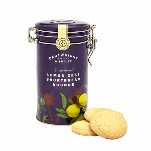 Cartwright & Butler - Lemon Zest Shortbread Rounds in Tin | {{ collection.title }}
