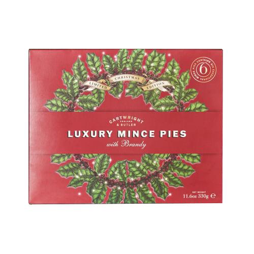 Cartwright & Butler Luxury Mince pies with brandy (330g) | {{ collection.title }}