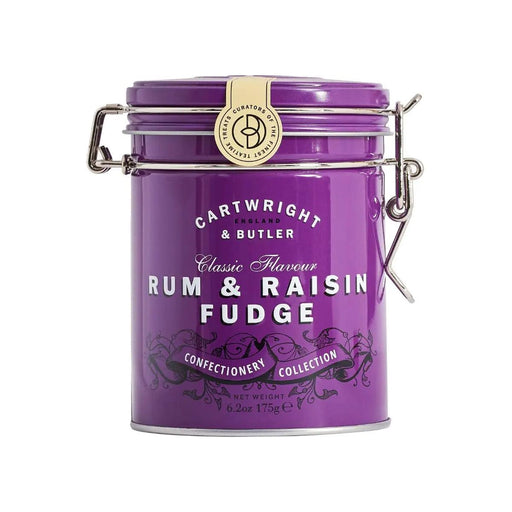 Cartwright & Butler Rum & Raisins Fudge in Tin (175g) | {{ collection.title }}