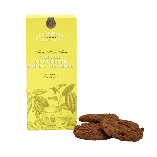 Cartwright & Butler Triple Chocolate Chunk Biscuits carton | {{ collection.title }}