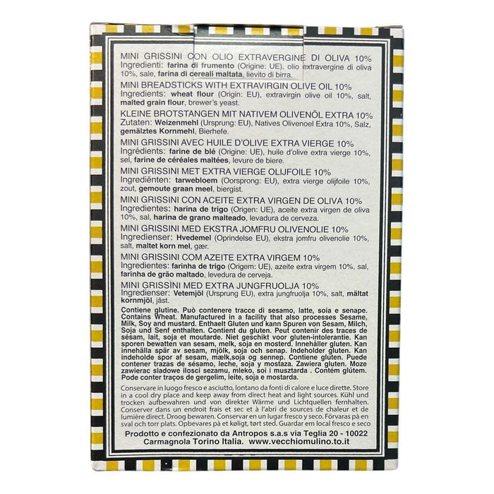 Casa Vecchio Mulino - Mini Grissini Breadsticks with Olive Oil (130g) - LemonSalt