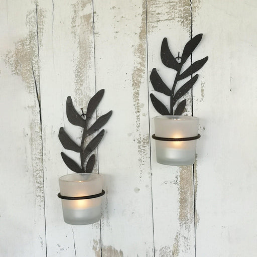 Casa Verde Olivo Wall Votive Holder Rust (6x14cm) - LemonSalt