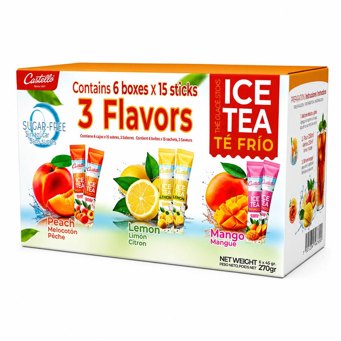 Castello Iced Tea 3 flavours (6x45g)