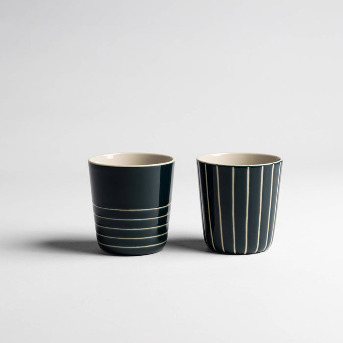 Kindred Vervain Beaker - Sea Green - Large (Set of 2)