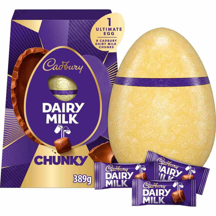 Cadbury Dairy Milk Chocolate Chunky Easter Egg XXL (389g)