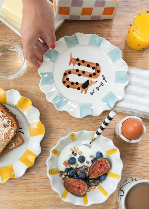 Caroline Gardner Woof Sausage Dog Plate (21.5cm)