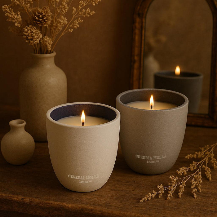 Cereria Molla Stone Collection Outdoor Candle - Citronella & Mint (1.5kg) - LemonSalt