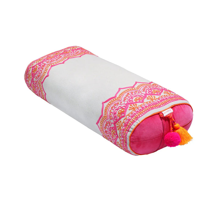 Chattra Rangoli Oval Bolster - LemonSalt