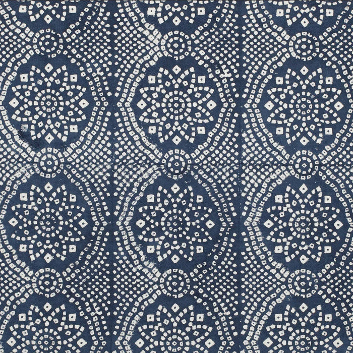 Chattra Zafu Meditation Cushion - Navy Bandhani - LemonSalt
