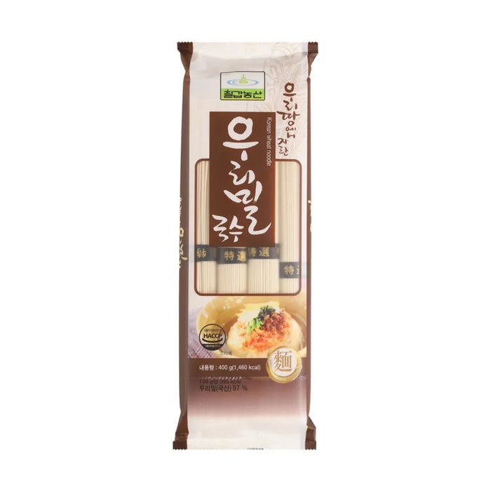 Chilkab Dried Korean wheat Noodle (400g) - LemonSalt