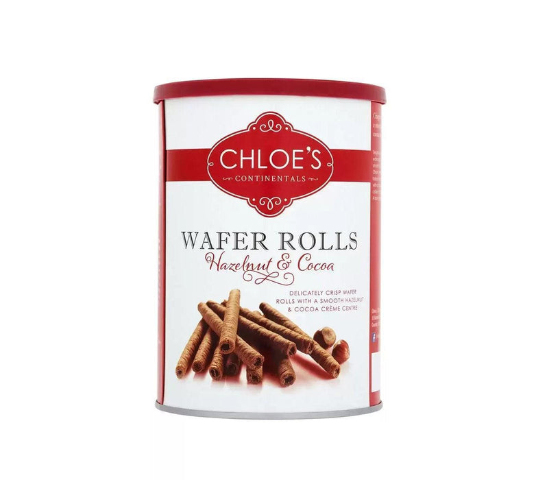 Chloe's Hazelnut & Cocoa Wafer Rolls (400g)