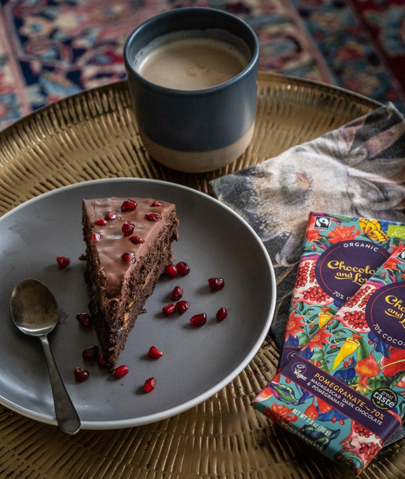 Chocolate and Love Dark Chocolate With Pomegranate Bar (80g) - LemonSalt