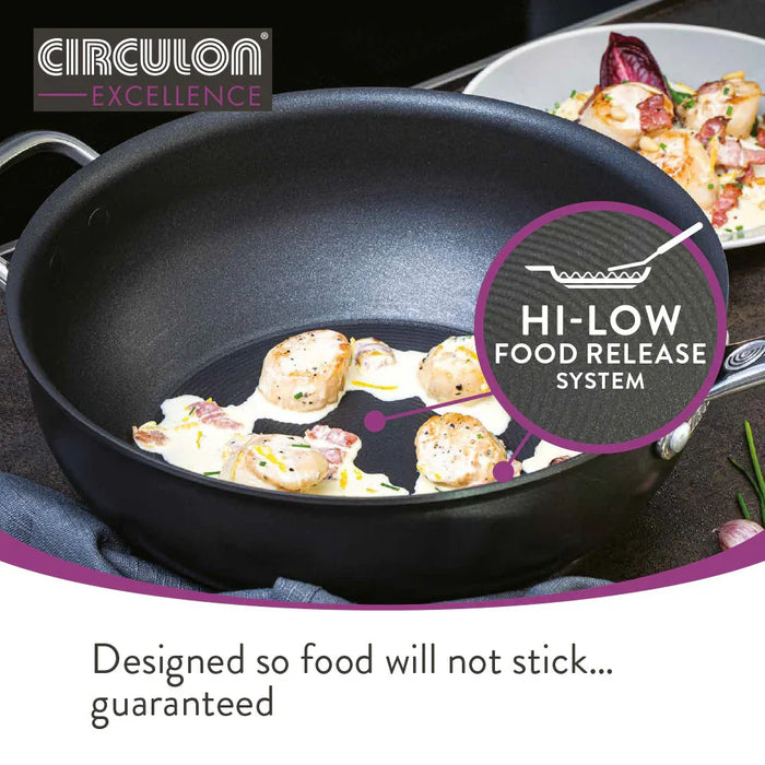 Circulon Excellence Aluminium Black Cookware Set (4 piece) - LemonSalt