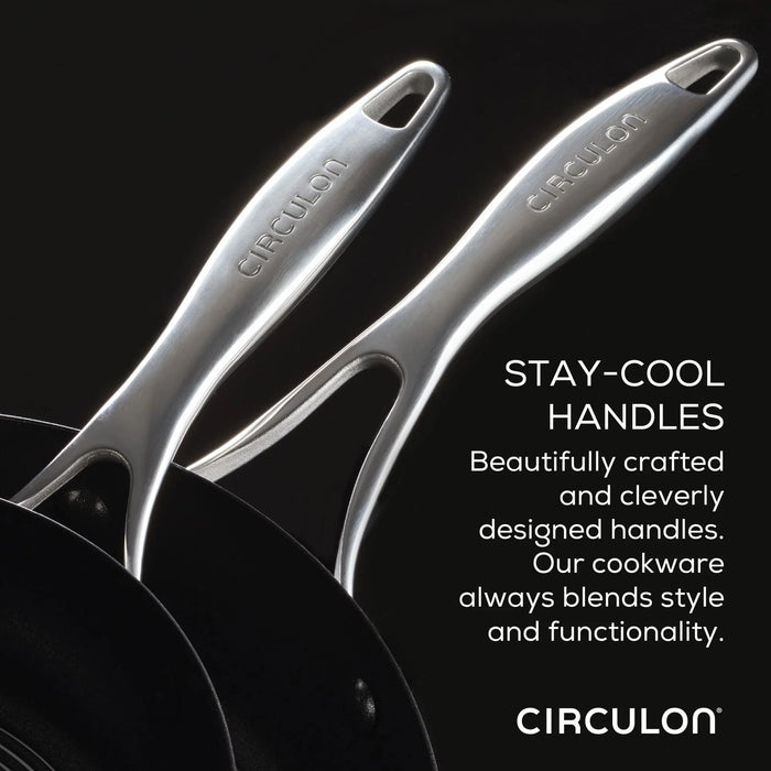 Circulon S Series Non Stick Stainless Steel Frypan Twin Pack (20cm & 26cm) - LemonSalt