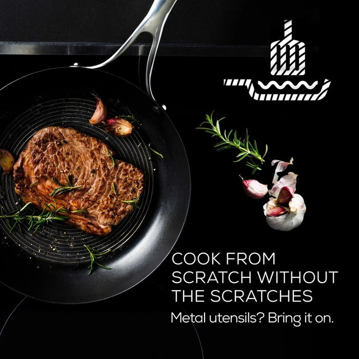 Circulon S Series Stainless Steel Non Stick Cookware set with Slotted Turner - 6 Pieces - LemonSalt