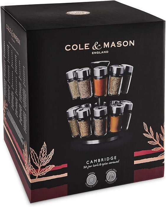 Cole & Mason Cambridge 20 Jar Herb & Spice Carousel - LemonSalt