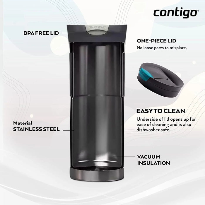 Contigo Byron Snapseal Travel Mug - Biscay Bay (470ml)