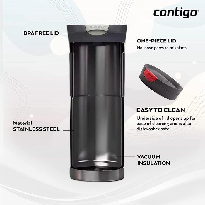 Contigo Byron Snapseal Travel Mug - Red (470ml)