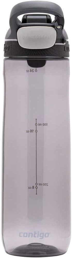 Contigo Cortland Autoseal Water Bottle - Smoke (720ml) - LemonSalt