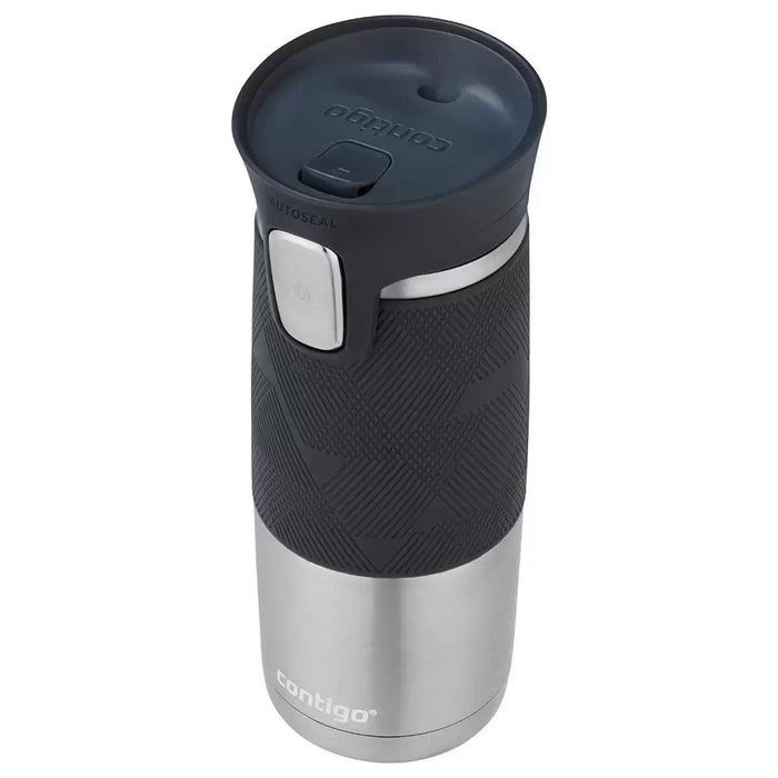 Contigo Pack of 2 Autoseal Spill-proof Thermal Travel Mugs - Red & Grey | {{ collection.title }}