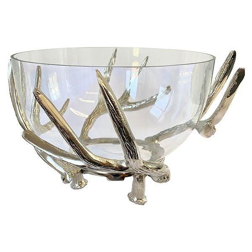 Culinary Concepts Antler Stand With Glass Bowl - Large | {{ collection.title }}