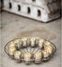 Culinary Concepts Circular Gold Wire Candle Stand with 12 Glass Tea Light Holders - LemonSalt