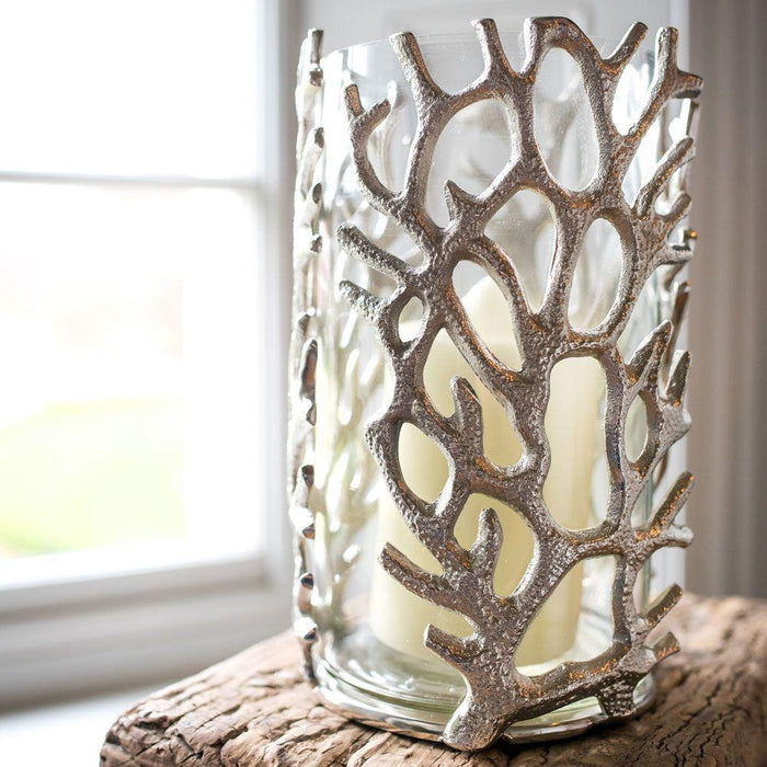 Culinary Concepts Large Coral Hurricane Lantern