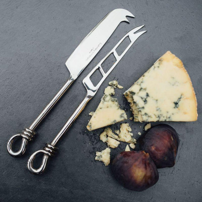 Culinary Concepts Polished Knot Traditional Cheese And Soft Cheese Knife Set | {{ collection.title }}