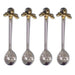 Culinary Concepts Queen Bee Honeycomb Coffee Spoons - Set of Four | {{ collection.title }}