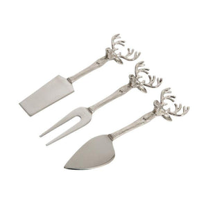 Culinary Concepts Set of Three Stag Head Cheese Knives | {{ collection.title }}