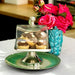 Culinary Concepts Square Cake Plate with Glass Dome - Shiny Nickel - Small | {{ collection.title }}