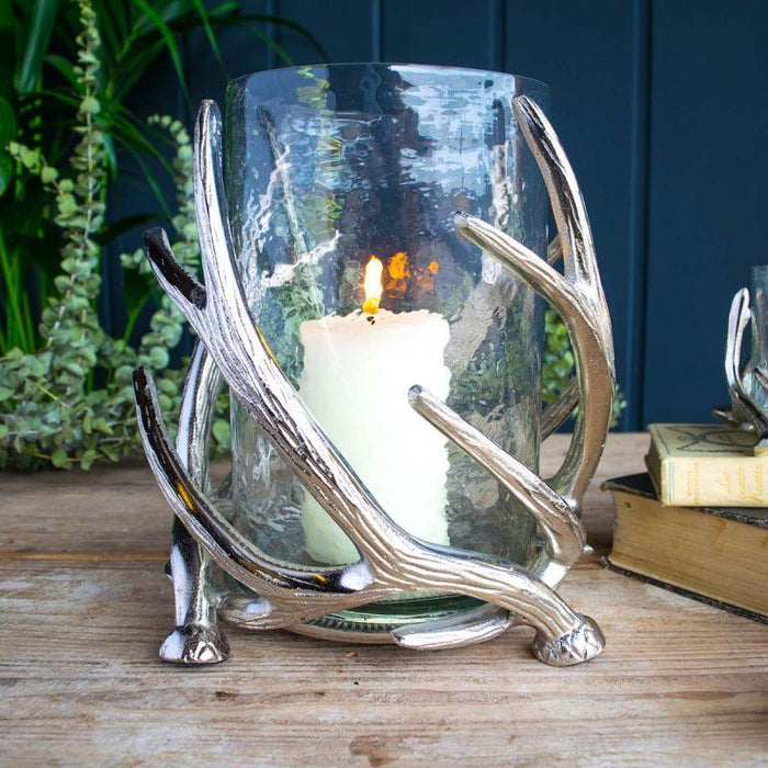 Culinary Concepts Twisted Antler Hurricane Lantern | {{ collection.title }}