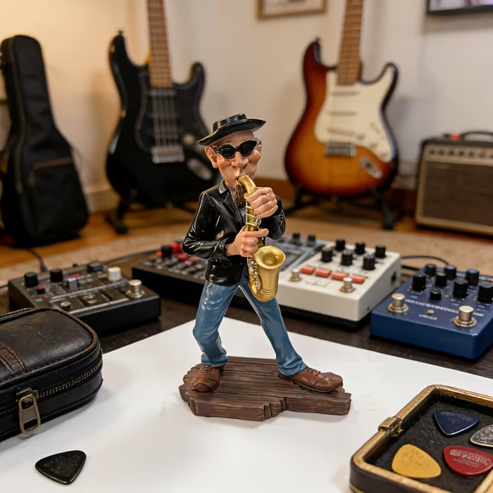 Rock Saxophonist Figurine (19cm)