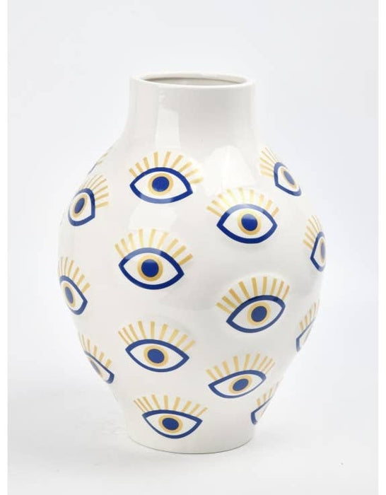 McGowan Large Ceramic Multi "Nazar" Eye Vase