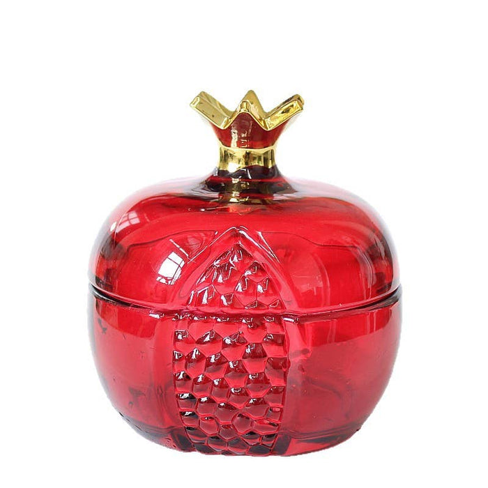 Pomegranate Glass Storage Jar with Lid - Glass Container