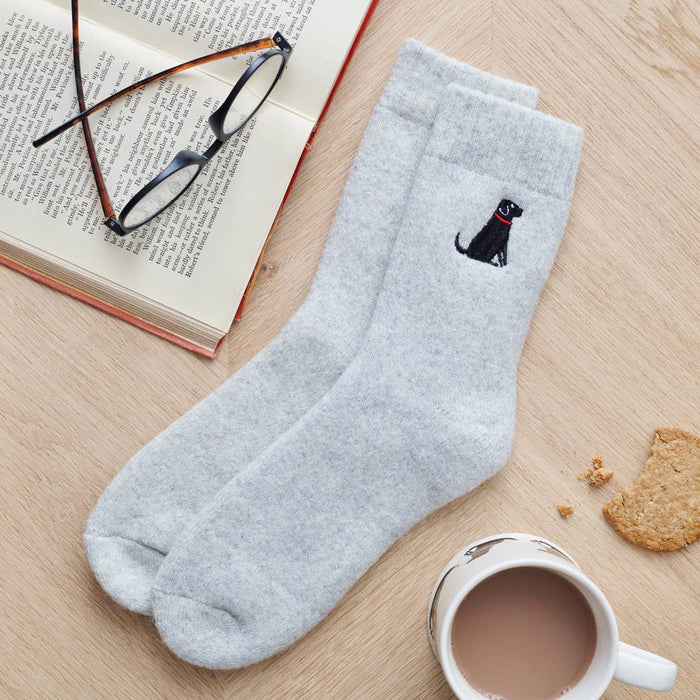 Sweet William Dog Walking socks - Black Labrador