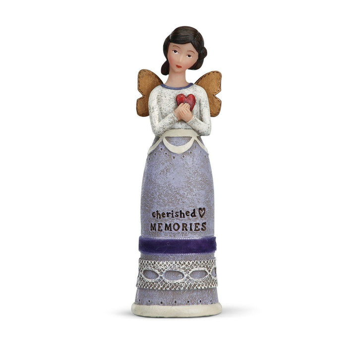 Kelly Rae Roberts Cherished Memories Angel Figure, Resin, Multi-Colour (11cm)