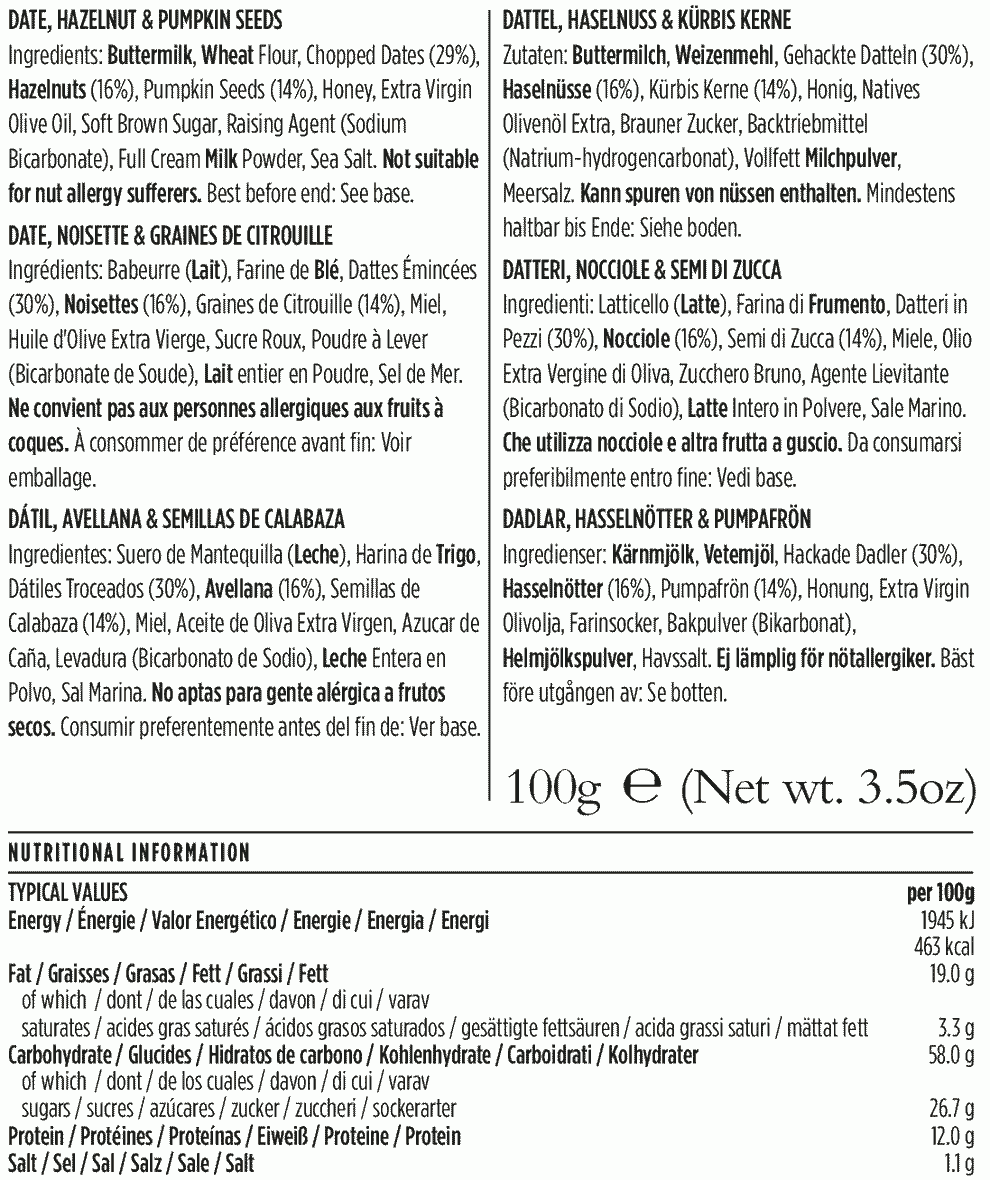 The Fine Cheese Co. Toast For Cheese With Dates, Hazelnuts & Pumpkin Seeds (100g)