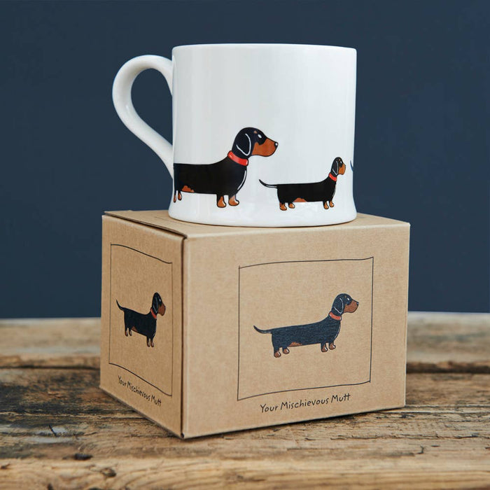 Sweet William Mischievous Mutts Dog Mug - Dachshund / Sausage Dog