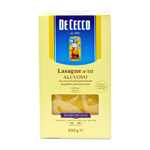 De Cecco Lasagne All'uovo (Lasagne Pasta) - LemonSalt