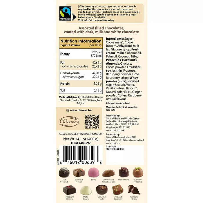 Deavas Fresh Cream Ballotin (400g)